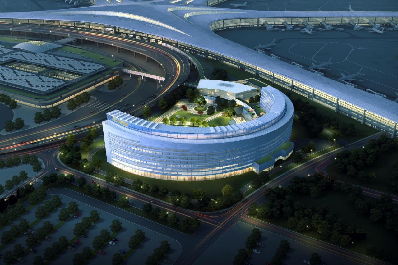 Grand Barony Qingdao Airport Hotel Bagian luar foto
